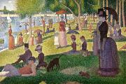 Georges Seurat Sunday Afternoon of the Island of La Grande Jatte (mk09) USA oil painting artist
